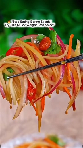 “5 Minute Weight Loss Salad 🥗🔥 | Low Calorie, High Fiber & Super Delicious!”