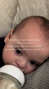 Baby Scared of Painting: Mom Removes Artwork