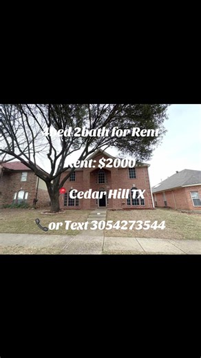 🏡✨ SPACIOUS 4 BEDROOM HOME FOR RENT IN Cedar Hill! ✨🏡 Looking for a modern and comfortable home in Cedar Hill? This beautiful rental in Cedar Hill is perfect for families, roommates, or anyone seeking space, style, and convenience all in one 👇 🛏 4 Bedrooms 🛁 2 Bathrooms 📐 1,404 Sqft of living space 📍 1634 High Pointe, Cedar Hill, TX 75104 Step inside this inviting home featuring four spacious bedrooms, two full bathrooms, and a bright open living area perfect for relaxing, entertaining, o