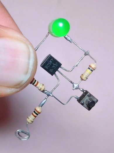 BC547 Not Gate | How to Make Not Gate with NPN Transistor #shorts #viral #trending #aryanexperiment