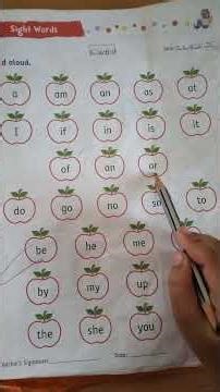 Sight Words #education #educationalvideo #primaryschool #learning #sightwordsforkids