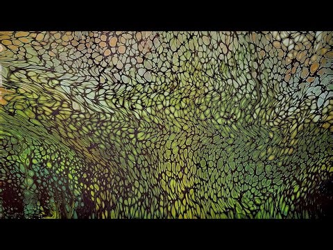 (524) ACRYLIC POURING Swipe Technique - Fluid Art - Using Silicone for Fabulous Cells!