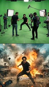 Yeh jo aap dekh rahe ho, yeh real movie shooting hai. Sab kuch green screen par shoot hota hai — lights, camera, crew… sab real. Aur phir aata hai VFX ka magic ✨ Same shot, same actor, location completely change ho jaati hai 🎬 This is how raw footage turns into a cinematic movie scene. Follow karo for more filmmaking & VFX secrets 🔥 ⚠️ Content for education purpose only | AI generated #GreenScreen #VFXMagic #BeforeAfterVFX #Filmmaking #MovieBehindTheScenes #CinematicScene #AIGenerated #Educati