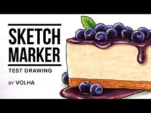 Sketchmarker test drawing #1 / Тестирую маркеры Sketchmarker