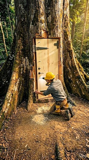 Built A Secret Luxury Base Inside A Giant Jungle Tree! 😮