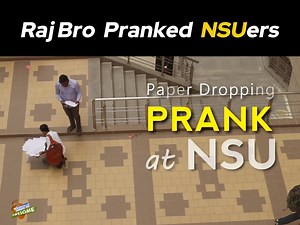 386K views · 8.9K reactions | Paper Dropping Prank at NSU  NB: All the papers were taken back form the floor and no one was harmed during this prank. Moreover, they enjoyed when we revealed the cam.. ❤️ Performers: Niad Hasan Rafi ( Superman ) & Raj Bro ( The Takla ) | Raj Bro | Facebook