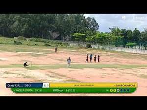 Crazy Cricketers Attibele vs Spirit Cricket Club Live Cricket Match | RAMAIAH SOLDIERS CUP E-02 Live