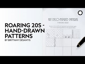 Roaring 20s - Hand-drawn Patterns by Brittany DeSantis
