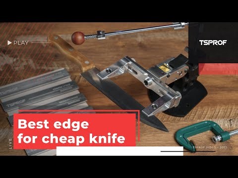 The best edge for a cheap knife with TSPROF Pioneer