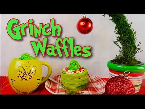 Grinch Waffles- Copycat IHOP | Christmas Breakfast 2020