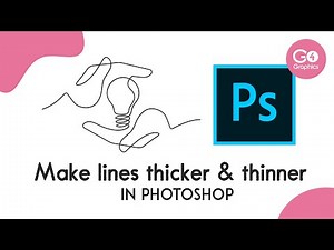 Make lines thicker & thinner in Photoshop - Quick fix for line art