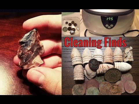How To Clean Metal Detecting Finds - Coins, Relics, Artifacts + Quick Dig