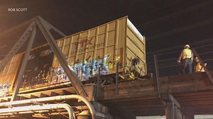 Another train derailed on Tempe bridge one month before collapse, massive fire