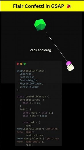Flair Confetti Animation using GSAP | Celebration Effect with HTML, CSS & JavaScript #htmlcssjs