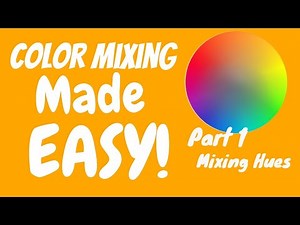 Exploring the color space, how to mix any color part 1