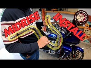 2024 Indian Pursuit Mid Rise Handlebar Detail Install
