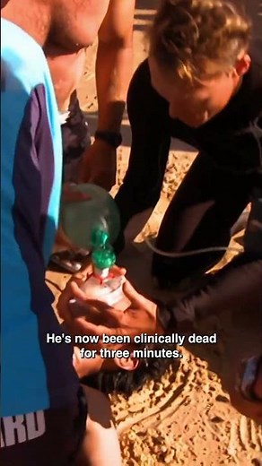 Lifeguards fight to bring him back 😥 #bondirescue #lifeguard #beach #shortsfeed