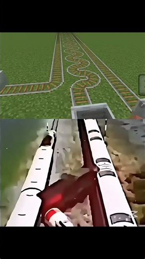Minecraft Train Move !!! #minecraft #shorts #minecraftshorts #gaming #viral