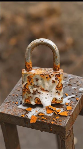 How to Clean a Rusty Padlock in Seconds