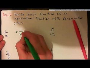 Find Equivalent Fractions