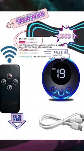 Microcurrent Mini Massager: An Affordable Solution for Body Relaxation#MiniMassager
