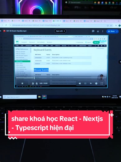 share khoá học React - Nextjs - Typescript hiện đại của Hỏi Dân IT #laptrinh #reactjs #nextjs #typescript