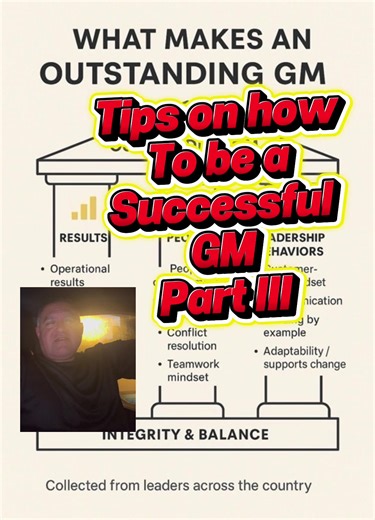 Becoming a Successful General Manager: Part 3