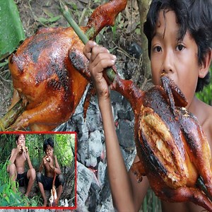 17K views · 138 reactions | Primitive Technology - Cooking chicken and eating delicious | Animals Fight | Facebook