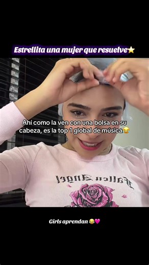 Ahí como la ven con una bolsa en su cabeza, es la top 1 global de música😂 @⭐️Anyelique Solorio⭐️ como no querer a estrellita si sale con cada ocurrencia 😂😂😂😂😂😂 #angie ⭐️⭐️⭐️⭐️🩵⭐️🩵🩵⭐️🩵⭐️🩵⭐️⭐️🩵🩵⭐️🩵⭐️🩵⭐️🩵⭐️⭐️🩵⭐️🩵🩵⭐️