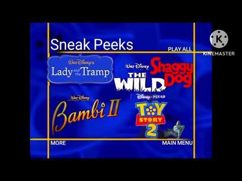 Sneak Peeks Menu from Dumbo: Special Edition 2006 DVD (January 17, 2006 Version)