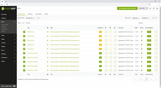 Free Features & Functionality - MainWP WordPress Management