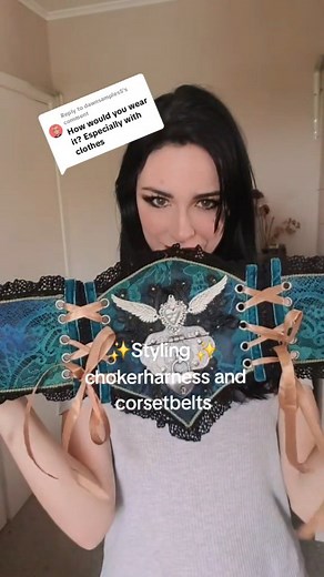 How to style your handmade choker harness corset belt ✨ All size-adjustable ✔️ Wear it over anything ✔️ Gothic, ethereal, or street — your style, your ritual 🖤 ✨ Mix & match ✨ Layer over dresses, mesh, or oversized tees ✨ Add boots, gloves, or chokers for drama Made by hand. Made for you. #AlternativeFashion #CorsetBelt #StylingTips #OneOfAKind #HarnessFashion #ForgottenLockett | Forgotten lockett