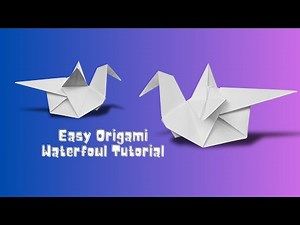 Easy Origami Waterfowl Step-by-Step Tutorial | Simple Craft Idea for Kids & School Projects