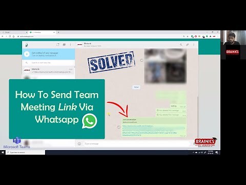 How To Send Team Meeting Link To Your Guest On Whatsapp | DIRECT LINK