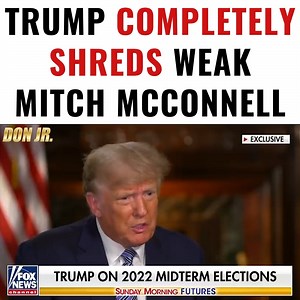 326K views · 10K reactions | Trump Completely Shreds Weak Mitch McConnell! | Donald Trump Jr. | Facebook