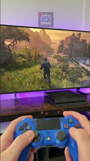 Playing Uncharted 4 on the PS4
