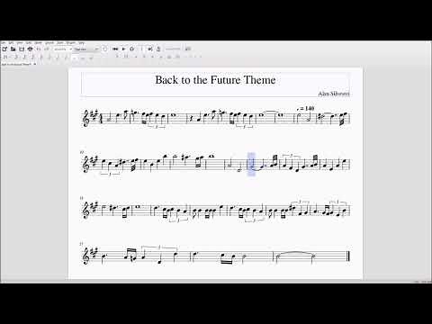 Back to the Future Theme Alto/Bari Sax Sheet Music