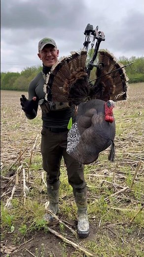 BEST Turkey Reaping Setup Ever Made!? 😳 #turkey #hunting #diy #bowmarchery