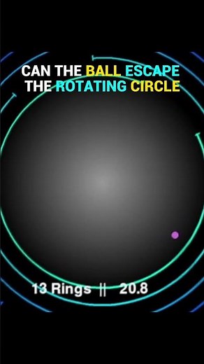 Can the ball navigate the rotating maze? #hypnotic #simulation