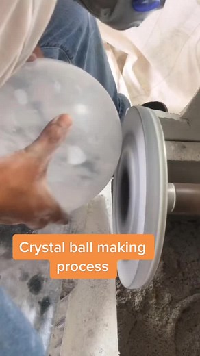 Crystal Ball Making Process - Handmade Stone Mason Techniques