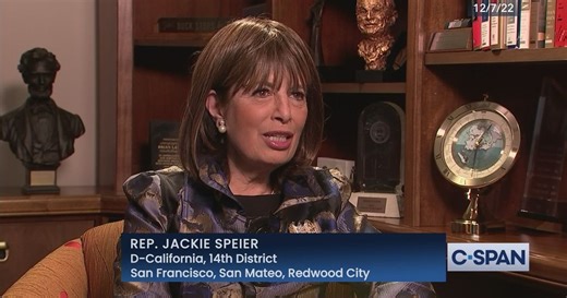 Representative Jackie Speier Reflects on Her Career in Politics
