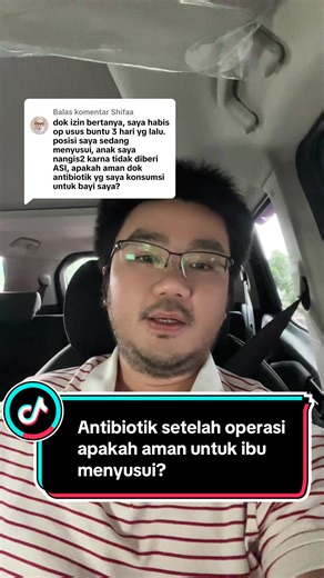 Membalas @Shifaa apakah aman minum antibiotik setelah operasi ketika sedang menyusui bayi 🥰🙏🏻 #davidbedah #davidbedahbogor #dokterspesialisbedah #dokterbedahbogor