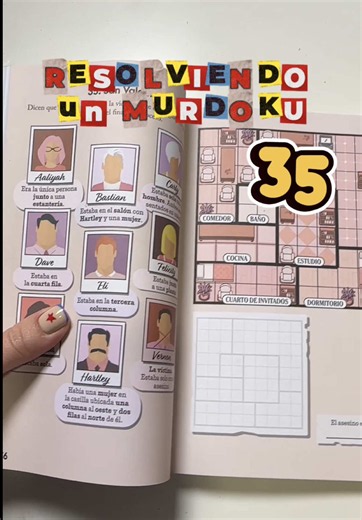 MURDOKU 35 Solución Cómo hacer el MURDOKU 35 SAN Valentín El pasatiempo viral de seducción y lógica. Mezcla de Cluedo y Sudoku: MURDOKU Pronto haremos los Murdokus de la App #murdoku #murdle #pasatiempo #logica #acertijo