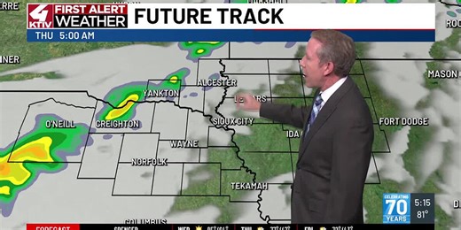 After some cooler weather, more warmth and a storm chance to come our way