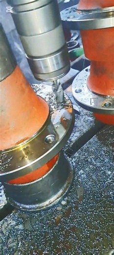 Tractor Hub Repair | Thread Tapping on Drill Machin#works #drillingmachine