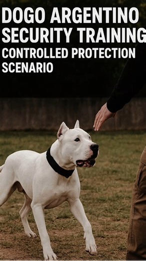 Dogo Argentino Security Training | Controlled Protection Scenario🤟💪