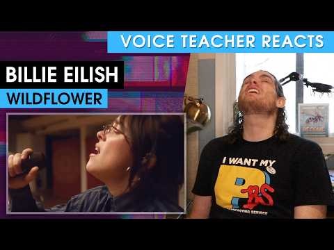 Billie Eilish gives me goosebumps - Voice Teacher Reacts to Wildflower