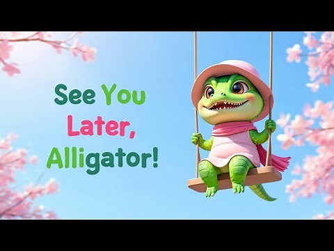 See You Later, Alligator 🐊 | Fun Goodbye Song for Kids | Tiny Tales Corner