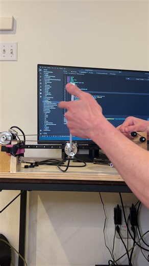 RL controlled inverted pendulum #science