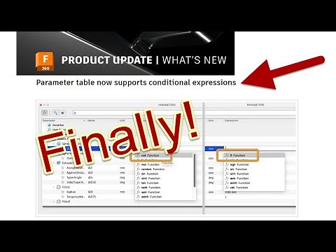 Fusion 360 Conditional Expressions